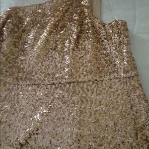 Gold prom dress